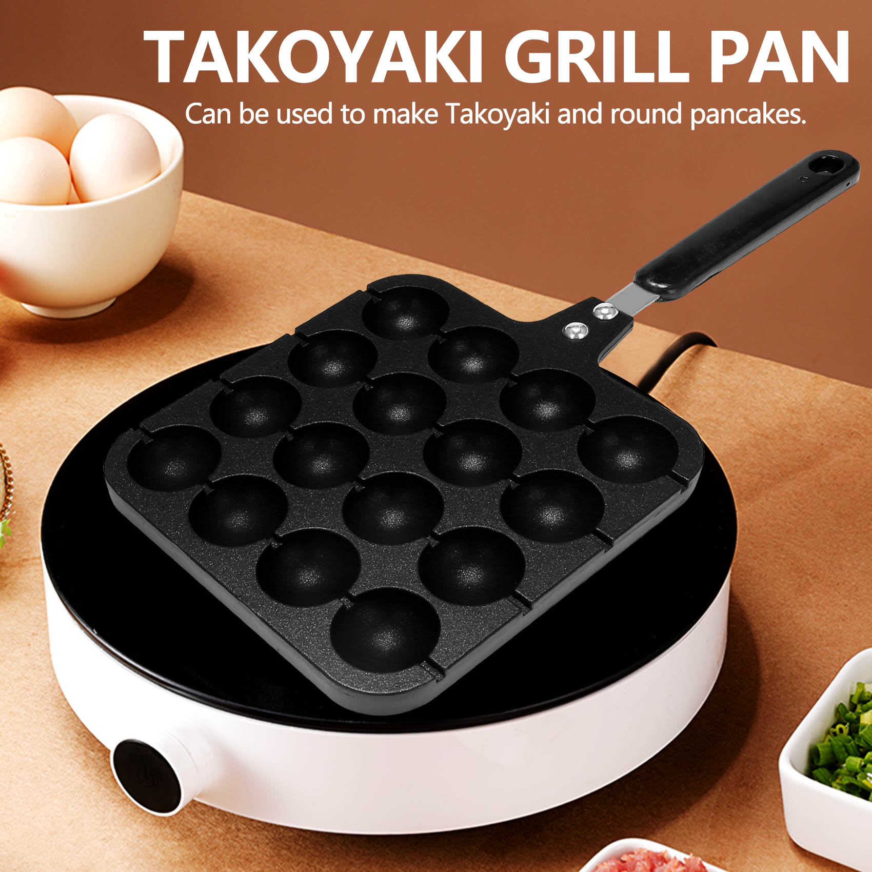 16 Holes Aluminum Takoyaki Mak - Takoyaki Grill Plate review and price