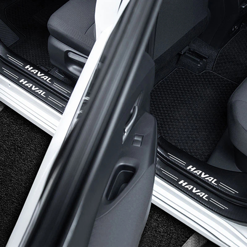 1/4/5Pcs Car Door Sill Scuff P - Crepe Pan Carbon review and price