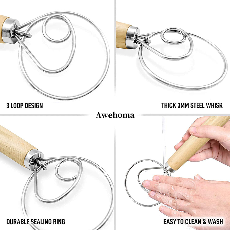 Large Hand Danish Dough Whisk  - Danish Pancake Pan review and price