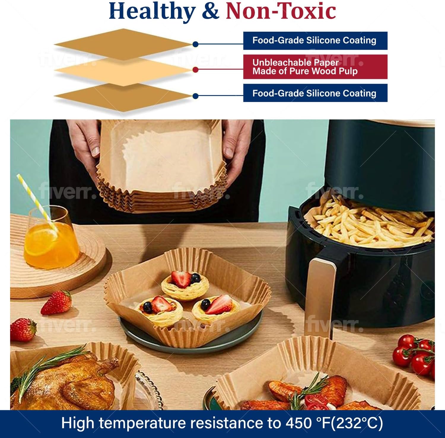 Air Fryer Cooking Baking Paper - Ninja Air Fryer Af300 review and price