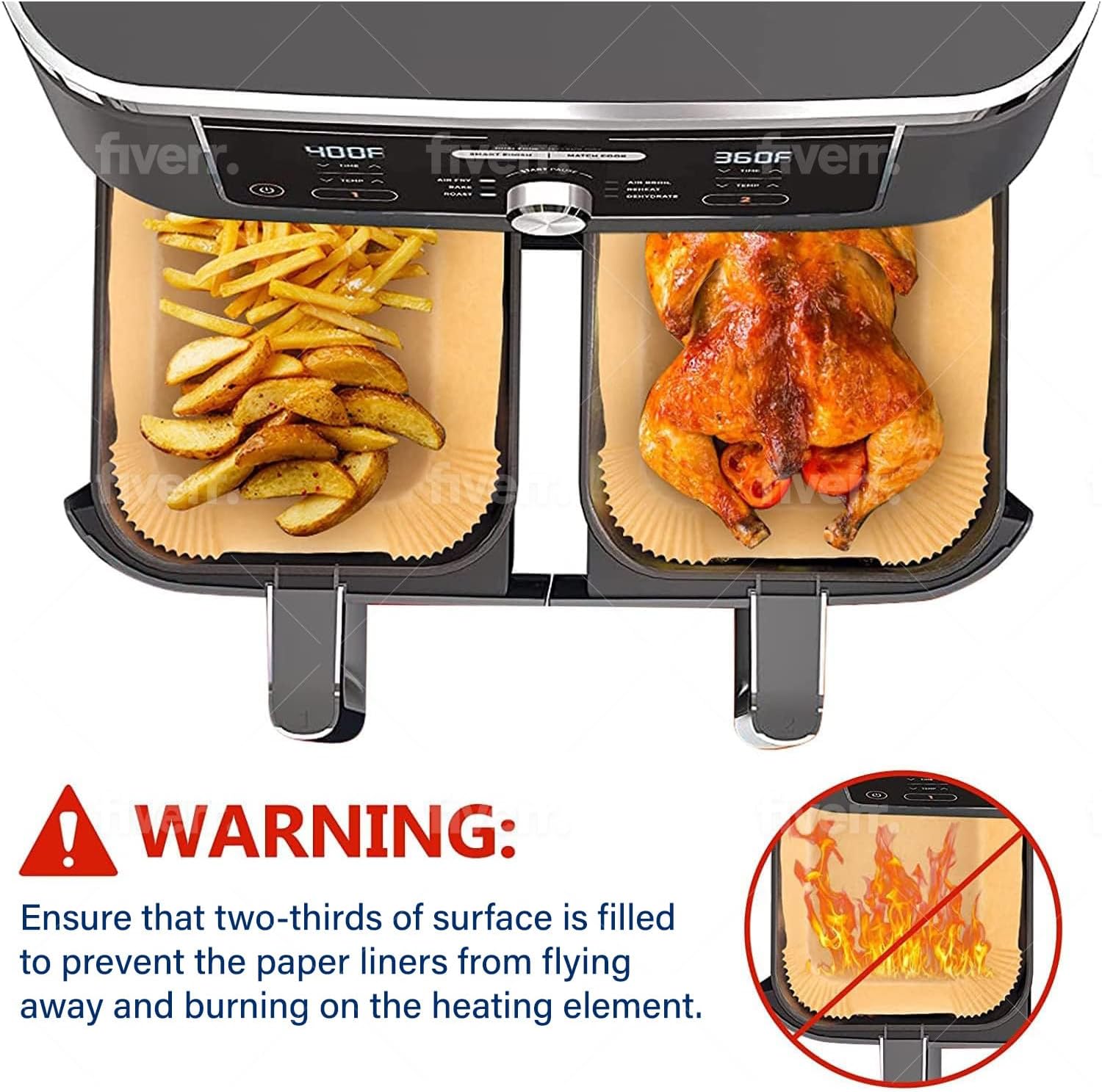 Air Fryer Cooking Baking Paper - Ninja Air Fryer Af300 review and price